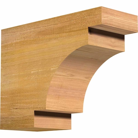 Ekena Millwork Mediterranean Rough Sawn Rafter Tail, Western Red Cedar, 6"W x 12"H x 16"L RFT06X12X16MED00RWR